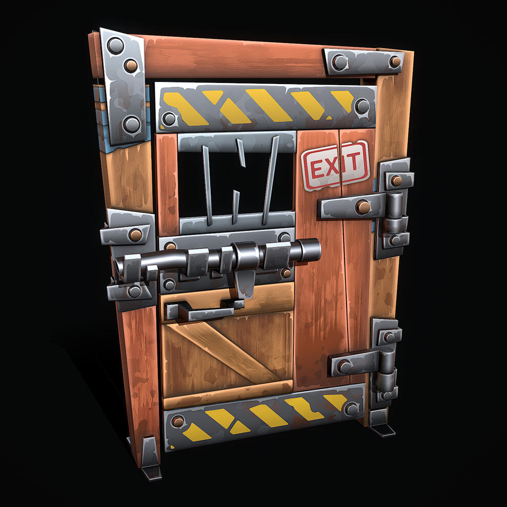 Stylized Shelter Door Stylized Shelter Door
