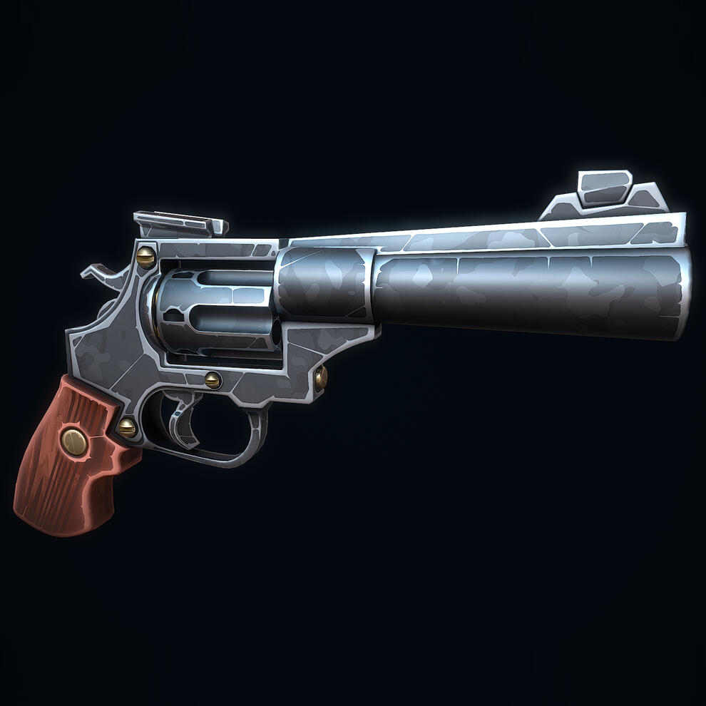 Stylized Magnum Revolver Stylized Magnum Revolver