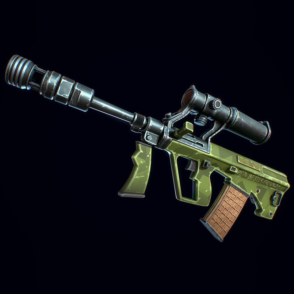 Stylized Bullpup Assault Rifle Stylized Bullpup Assault Rifle