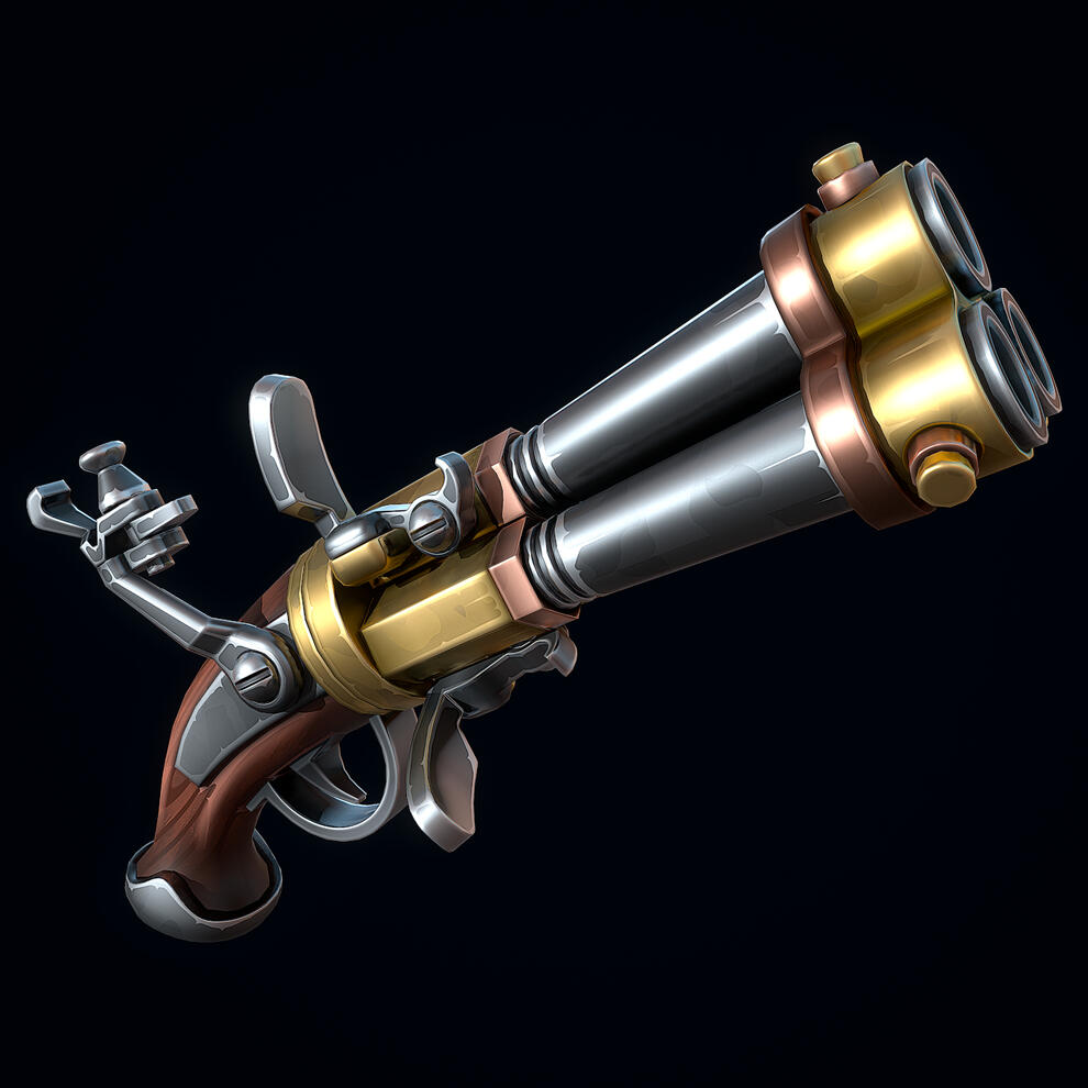 Stylized Flintlock Pistol Stylized Flintlock Pistol
