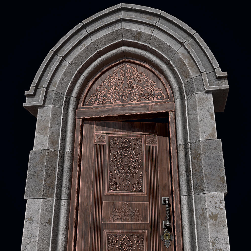 Medieval Wooden Door Medieval Wooden Door